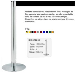 Pedestal Fita Retr Til Poder Das Cores